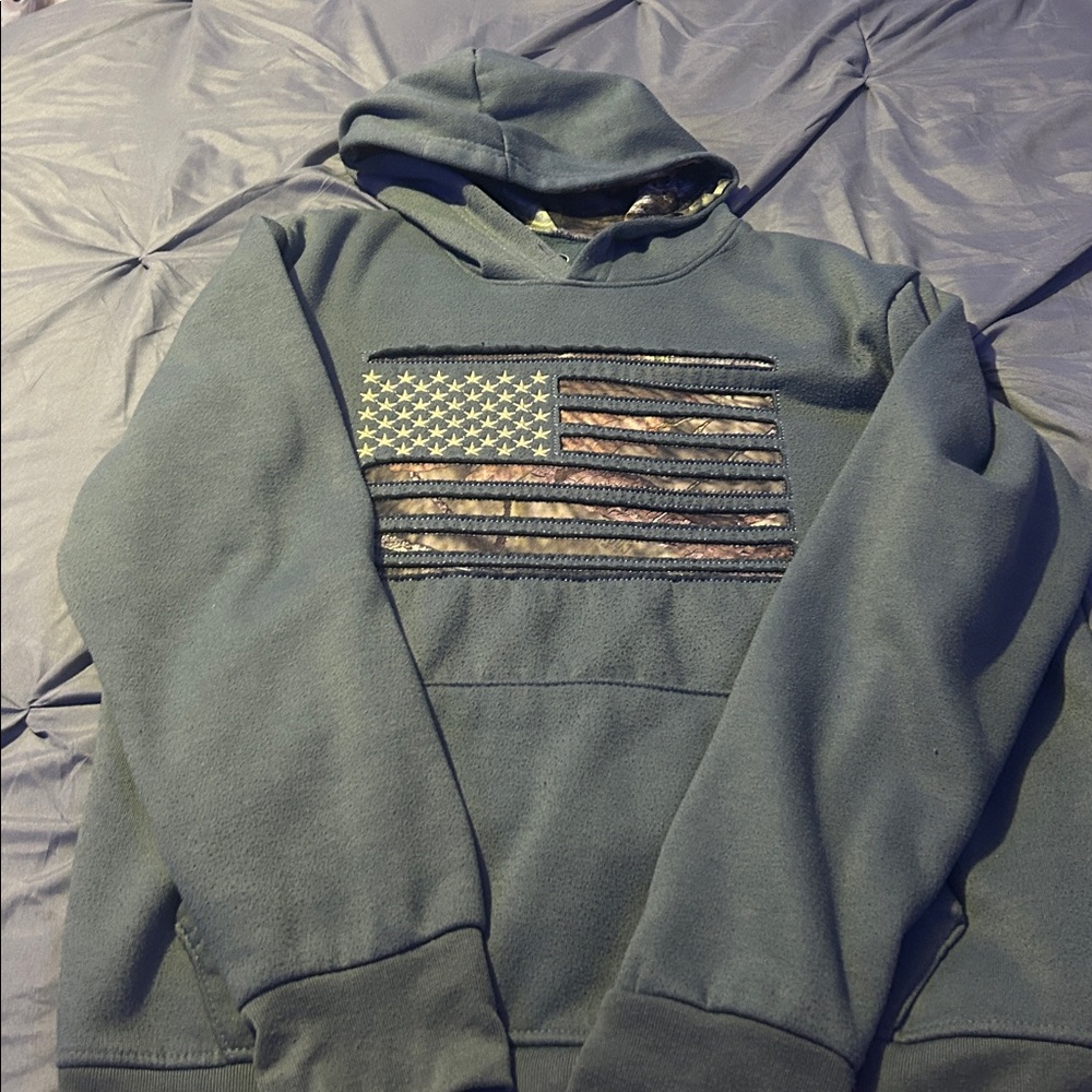 Mossy Oak Camo Flag Hoodie